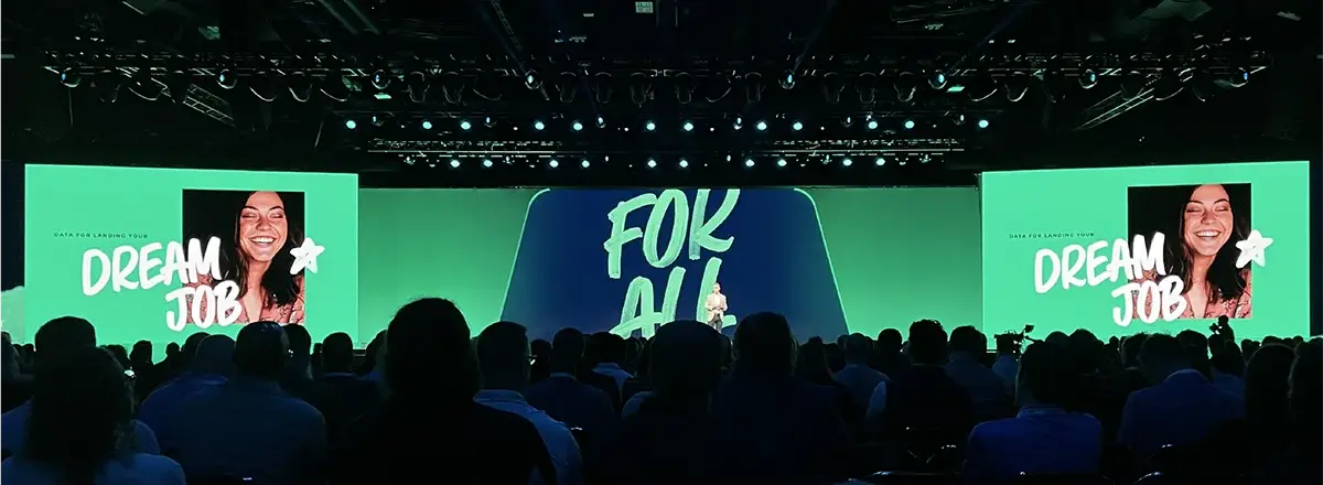 Alteryx keynote presentation at its annual conference.