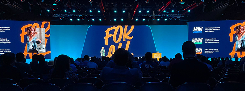 Alteryx keynote presentation at its annual conference.