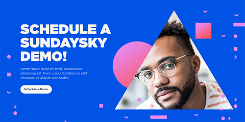 SundaySky demo website callout