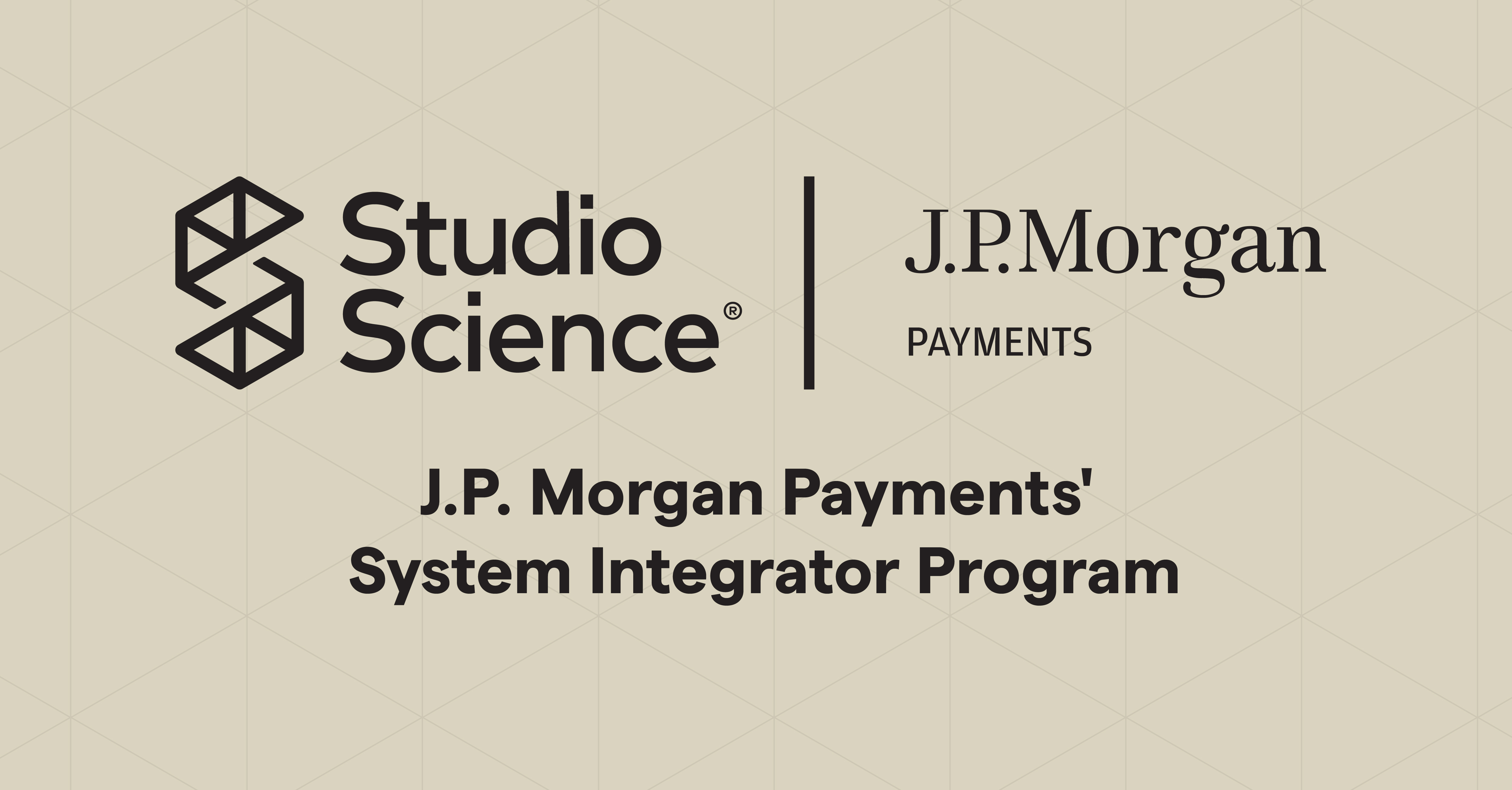 Studio Science Joins J.P. Morgan Payments Partner Network 